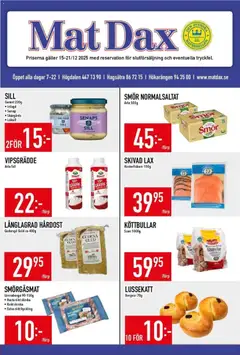 Förhandsgranska reklamblad Aktuella reklamblad Matdax från butik Matdax gäller från 15/12/2025