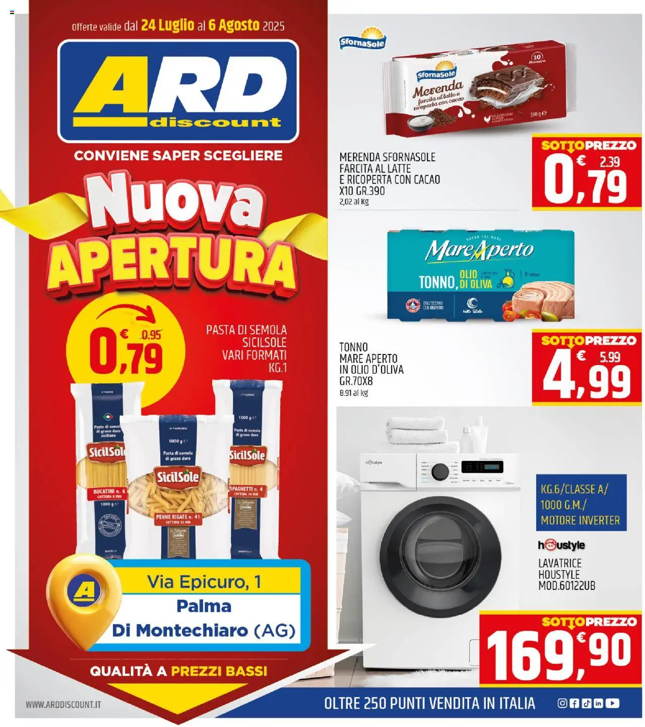 Volantino ARD Discount valido da 24/07/2025 numero di pagina 1