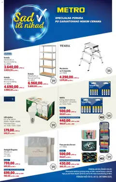 Pregled Metro kataloga - važi od 01.10.2025