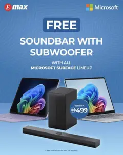 Preview of the catalogue FREE Soundbar With Subwoofer of store Emax valid from 10 Jan, 2026