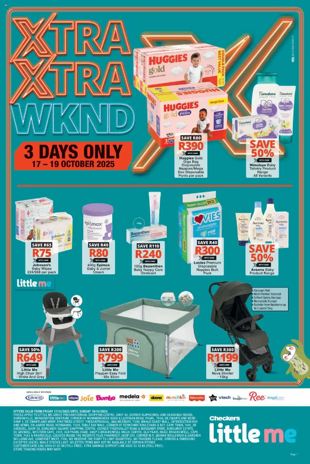 Checkers Western Cape - Little Me Xtra Xtra Weekend Promotion 17/10 - 19/10/2025 >> Catalogue