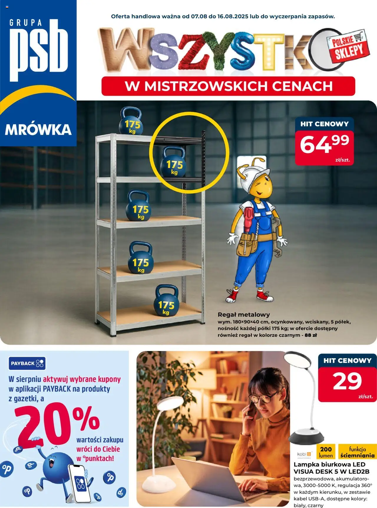 MRÓWKA Gazetka 07.08.2025 - 16.08.2025 - Gazetka promocyjna - Numer strony 1