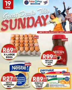 Preview of Take n Pay flyer valid from 19/04/2026