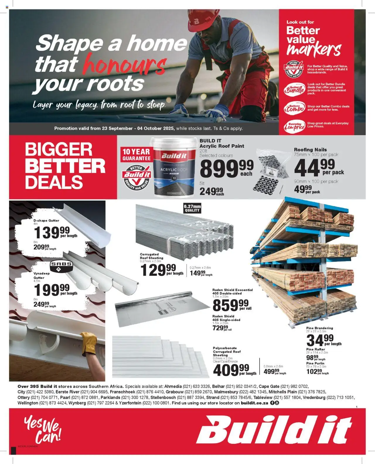 Build It Western Cape - Weekly Specials from 23/09 - 04/10/2025 > Promotions