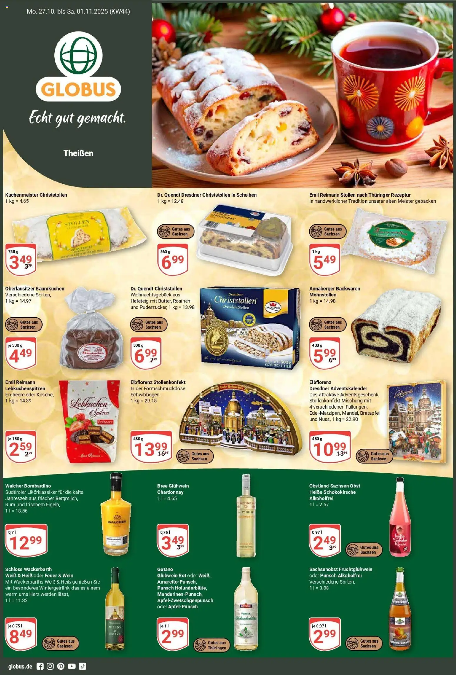 Globus Prospekt ab Montag 26.10.2025 > Prospekt Zeitz	