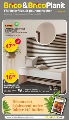 Voorbeeld van Publicité van winkel Brico Plan-it geldig vanaf 10/09/2025