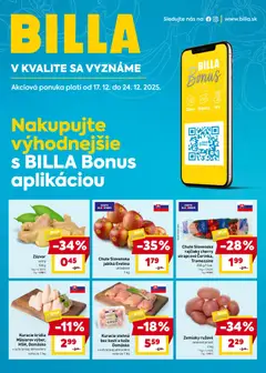 Náhľad Billa letáku platného od 17.12.2025