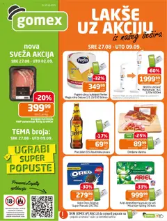 Pregled Gomex kataloga - važi od 27.08.2025