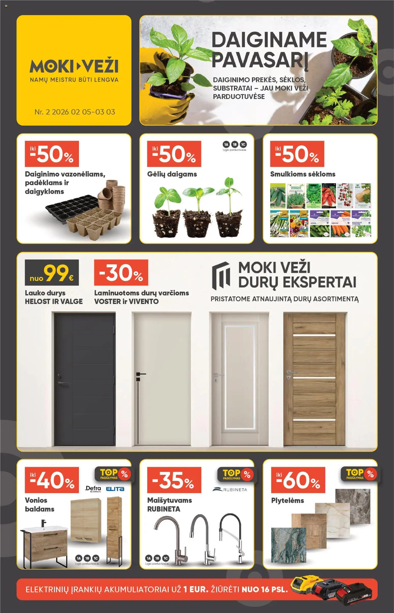 MOKI VEŽI parduotuvės leidinio Leidinys galiojančio nuo 2026.02.05 peržiūra
