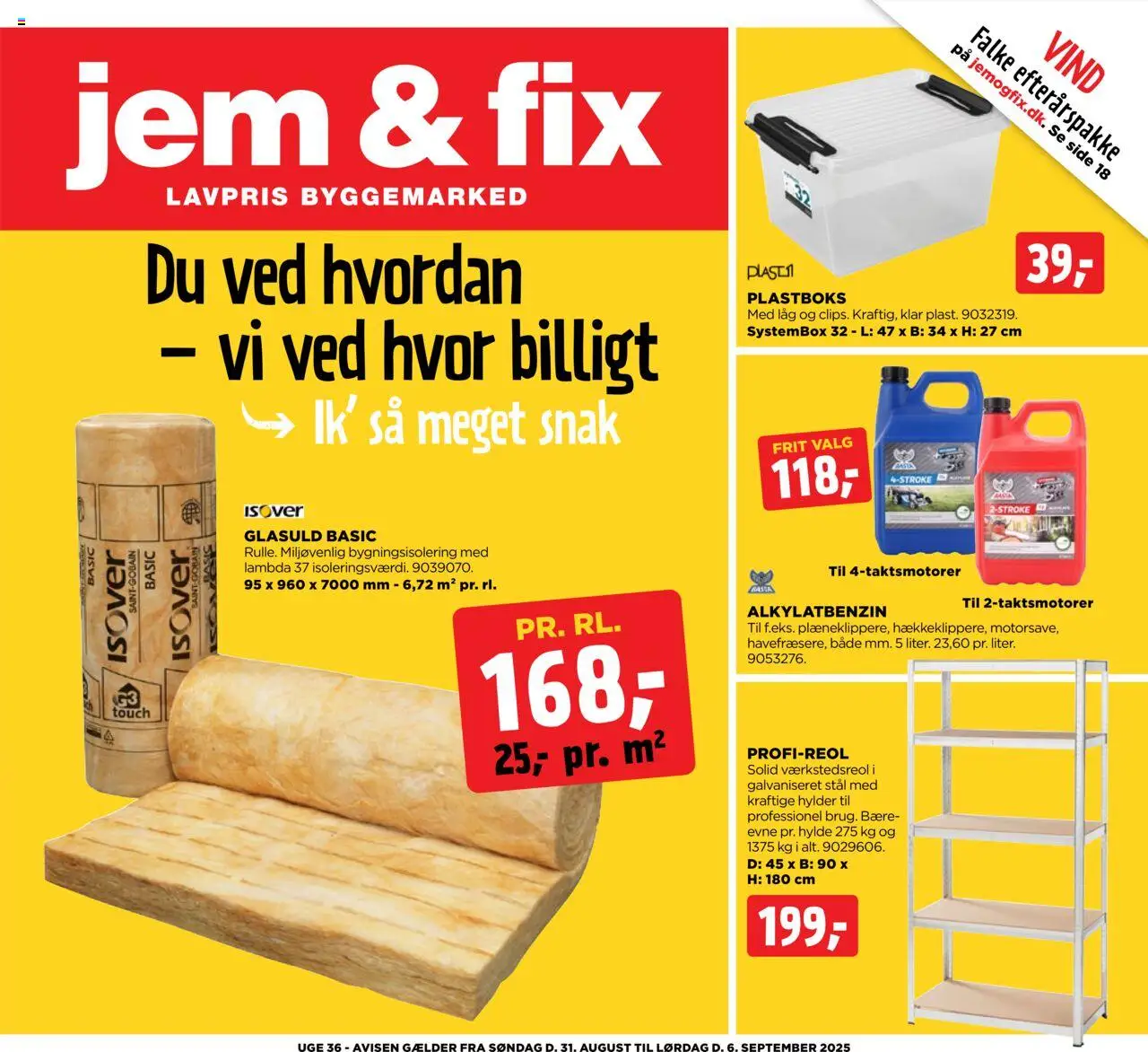 Jem & fix tilbudsavis gyldig fra 31/08/2025 - side 1