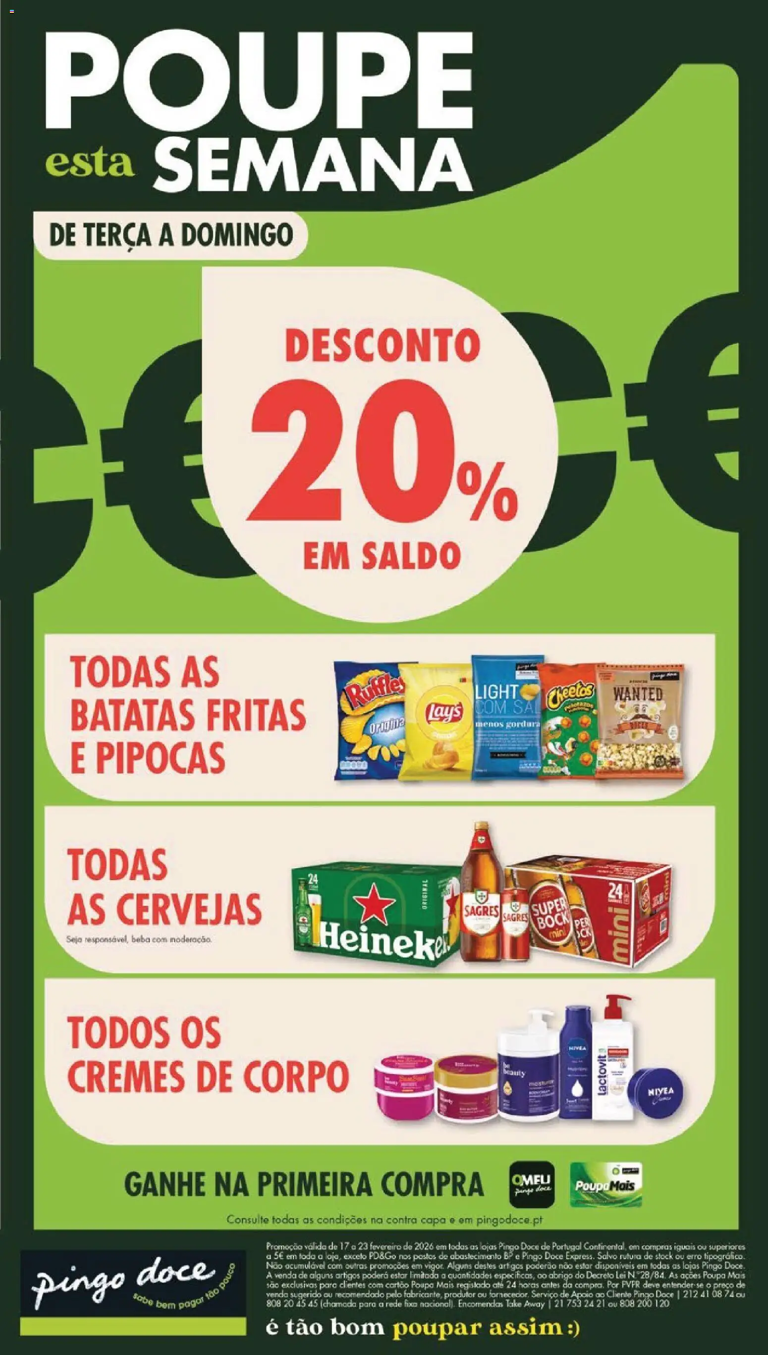 Pré-visualização do folheto da loja Pingo Doce válida a partir de 17/02/2026