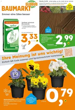 Vorschau von dem Prospekt des Geschäftes Globus Baumarkt, gültig ab dem 09.03.2026