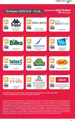 Rossmann - Akciós újság Rossmann megtekintése, amely érvényes 2025.12.15.-től | Oldal: 25