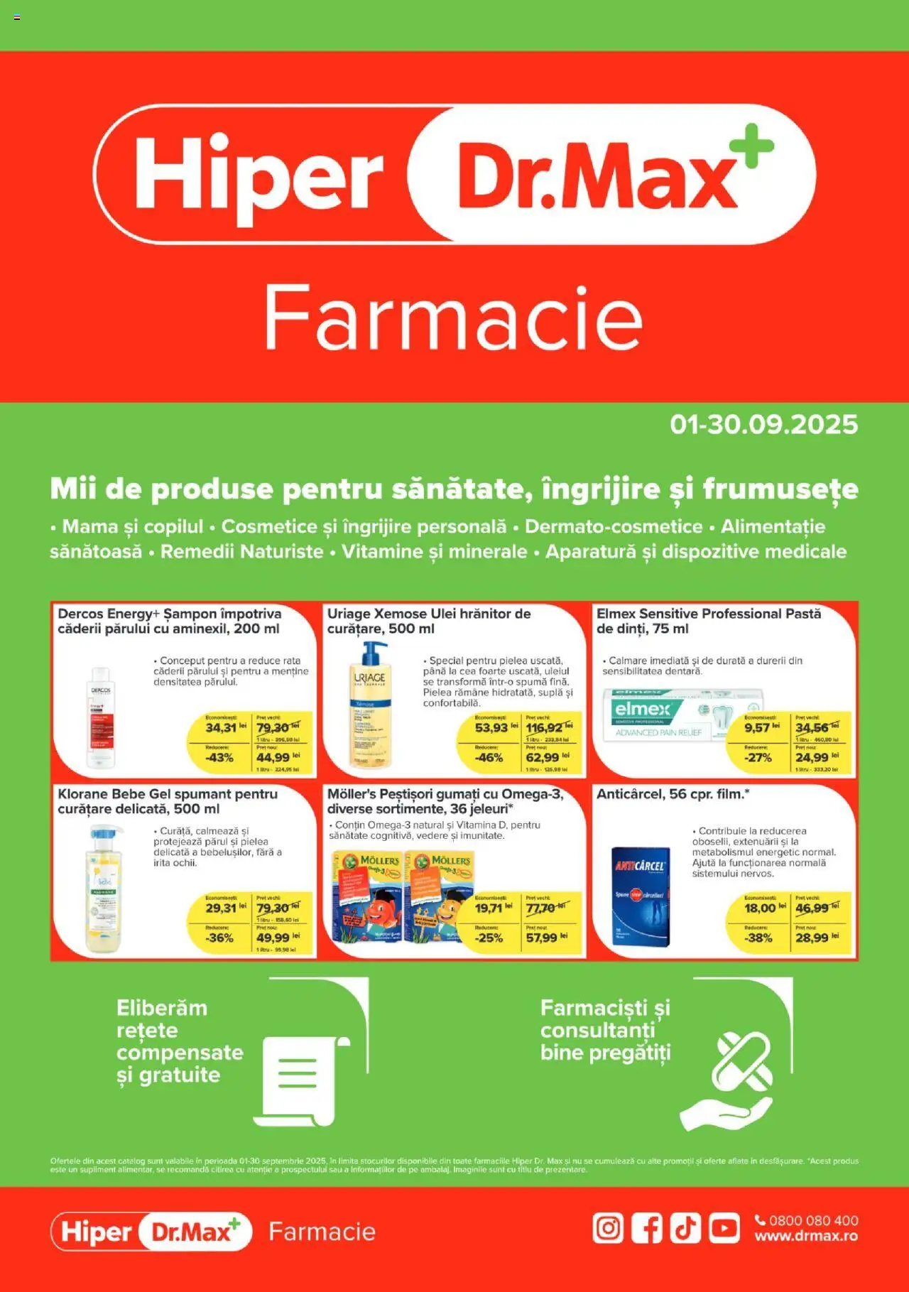 Dr.Max Catalog - Hiper-farmacii de la 01.09.2025 - Pagină 1