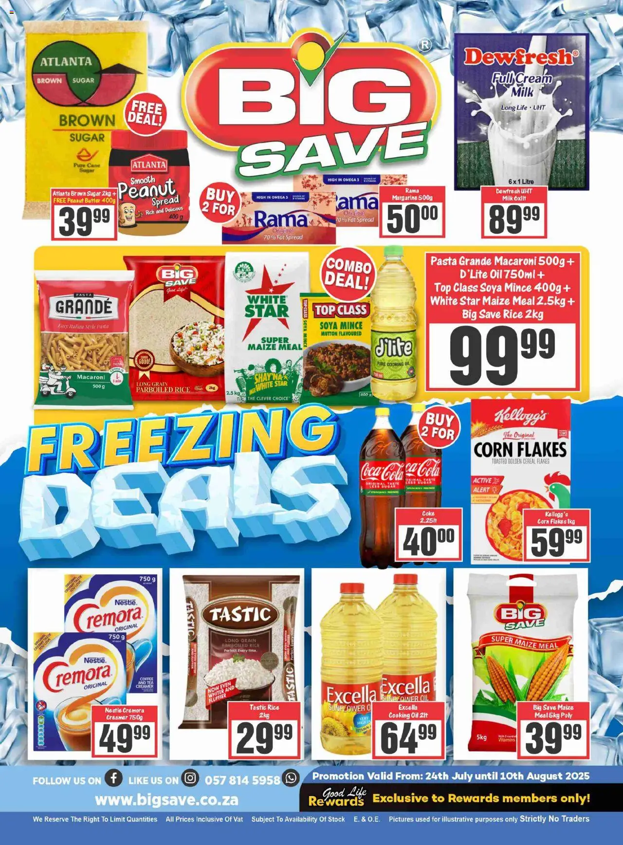 Big Save Freezing Deals from 24/07 - 10/08/2025 > Promotions
