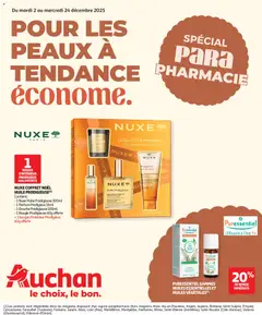 Prévisualisation de Pour les peaux à tendance économe du magasin Auchan formulaire valide 02/12/2025
