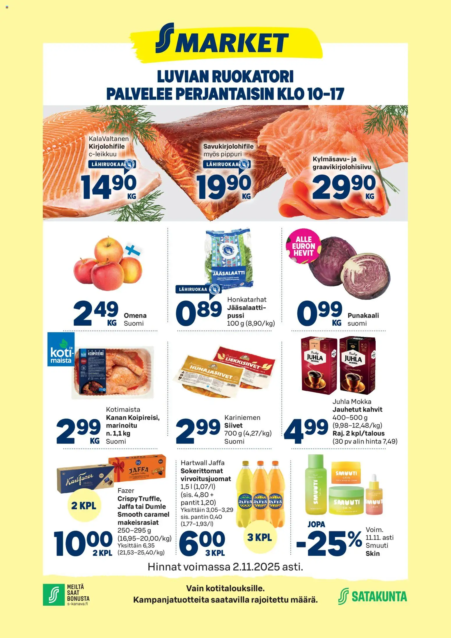 Kaupan S-market Luvia esikatselu, voimassa 29/10/2025