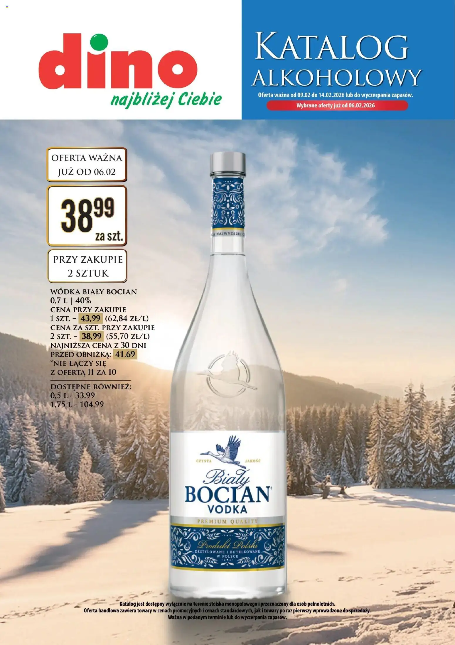 Pogląd gazetki "Gazetka alkoholowa" ze sklepu Dino ważnej od 06.02.2026