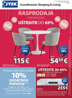 Pregled letka Katalog trgovine JYSK vrijedi od 21.01.2026