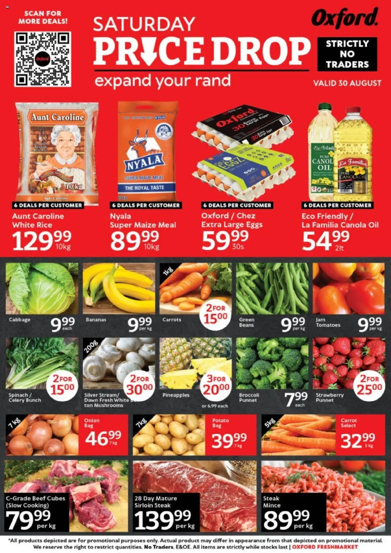 Oxford Freshmarket Price Drop from 30/08 - 30/08/2025 > Promotions