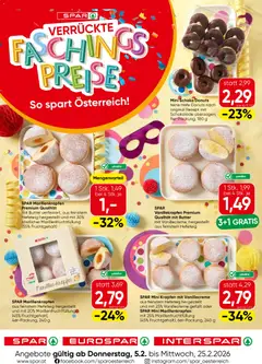 Vorschau der Angebote: Spar Wien Fasching gültig ab 05.02.2026