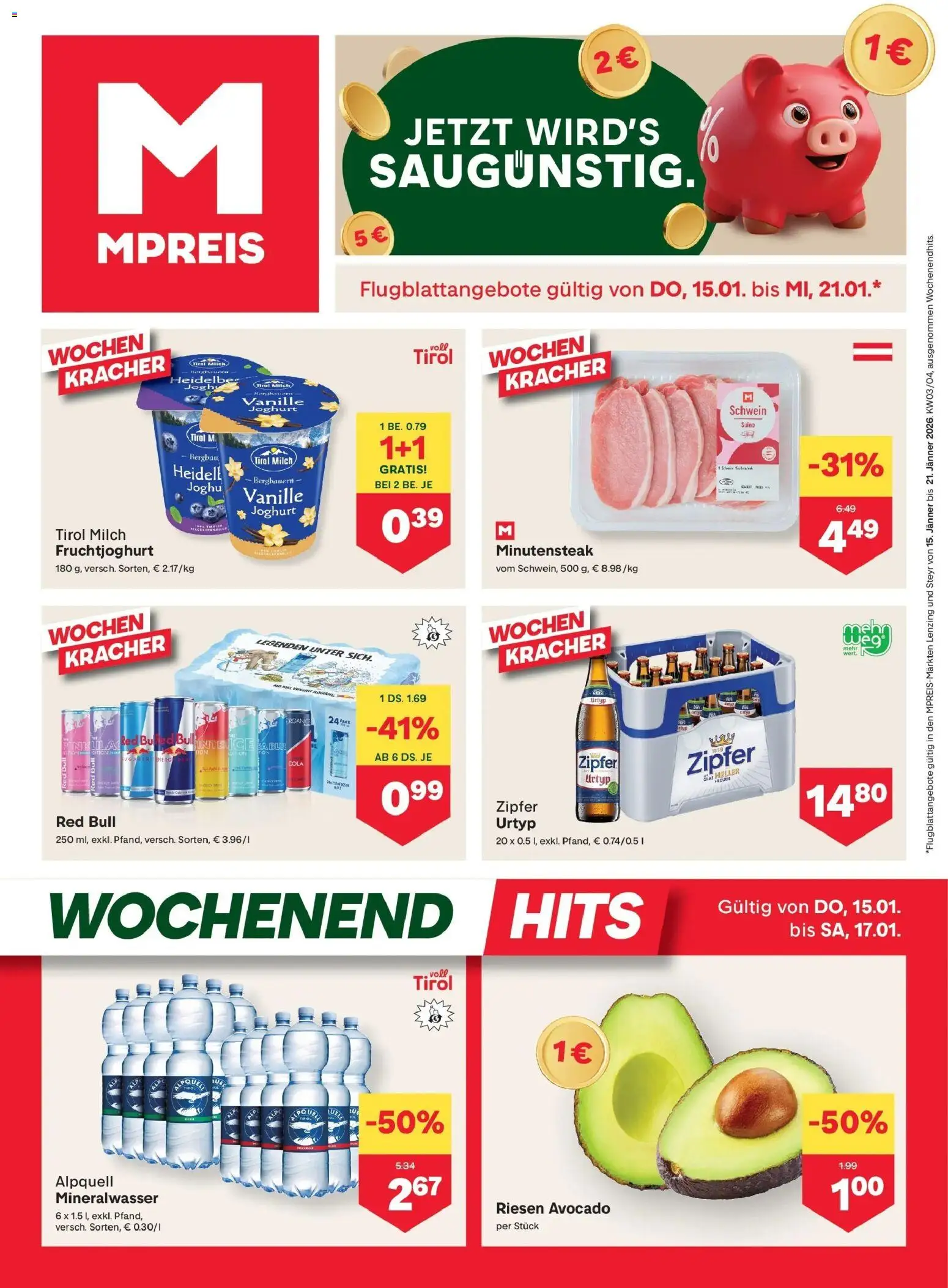 Vorschau der Angebote: MPREIS Steyr gültig ab 15.01.2026