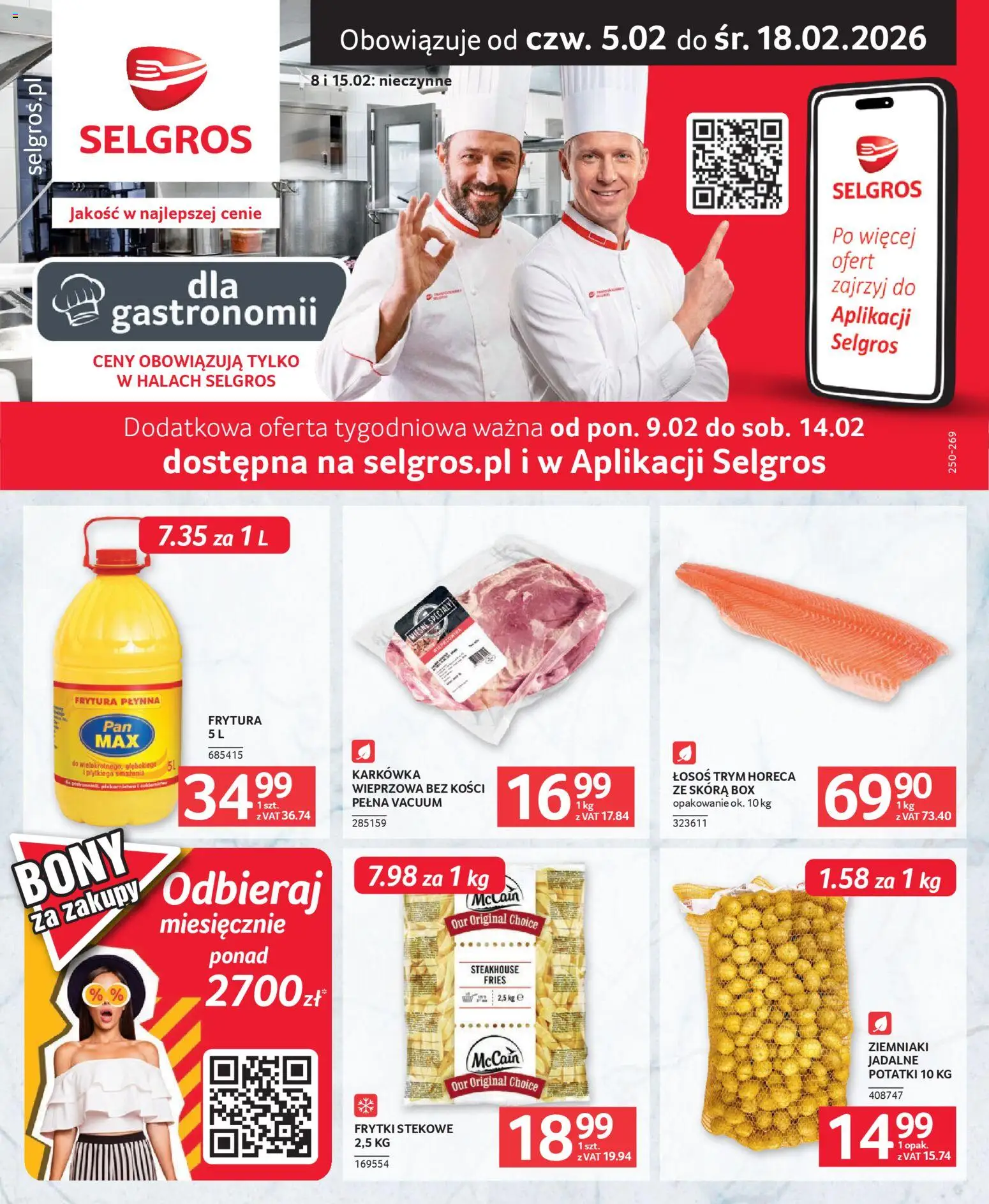 Pogląd gazetki "Oferta dla gastronomii" ze sklepu Selgros cash&carry ważnej od 05.02.2026