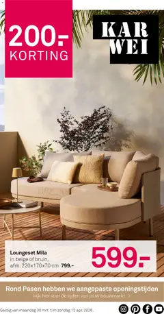 Voorbeeld van KARWEI folder van winkel KARWEI geldig vanaf 30-03-2026
