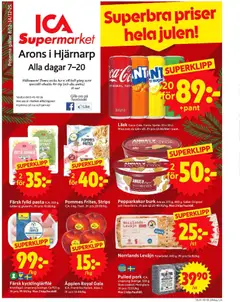 Förhandsgranska reklamblad Hjärnarp från butik ICA Supermarket gäller från 08/12/2025