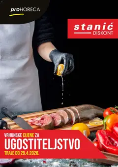 Pregled letka Stanić Diskont proHoreca trgovine Stanić Diskont vrijedi od 23.04.2026