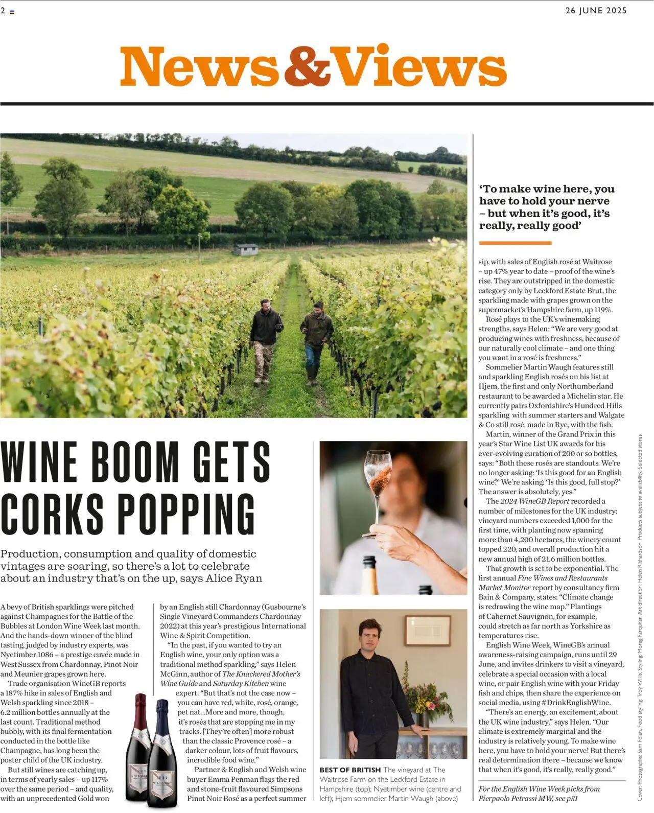Waitrose shop Offers valid from 26/06/2025 - Page number 2 - Fruit, Grapes, Kitchen, Roses, Wine, Fish, Monitor, Case