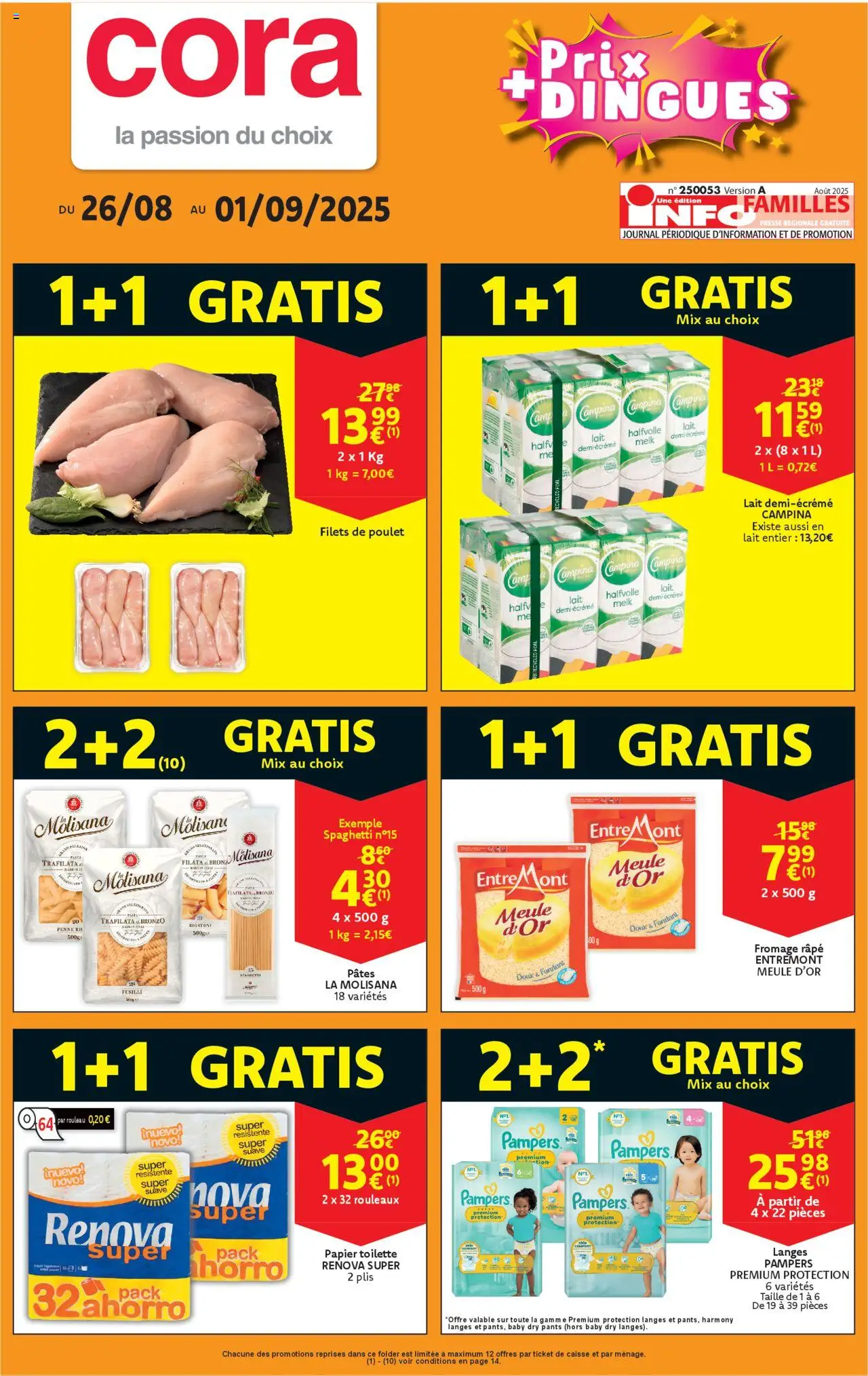 Cora shop Folder de la semaine 35 geldig vanaf 26/08/2025 - Paginanummer 1