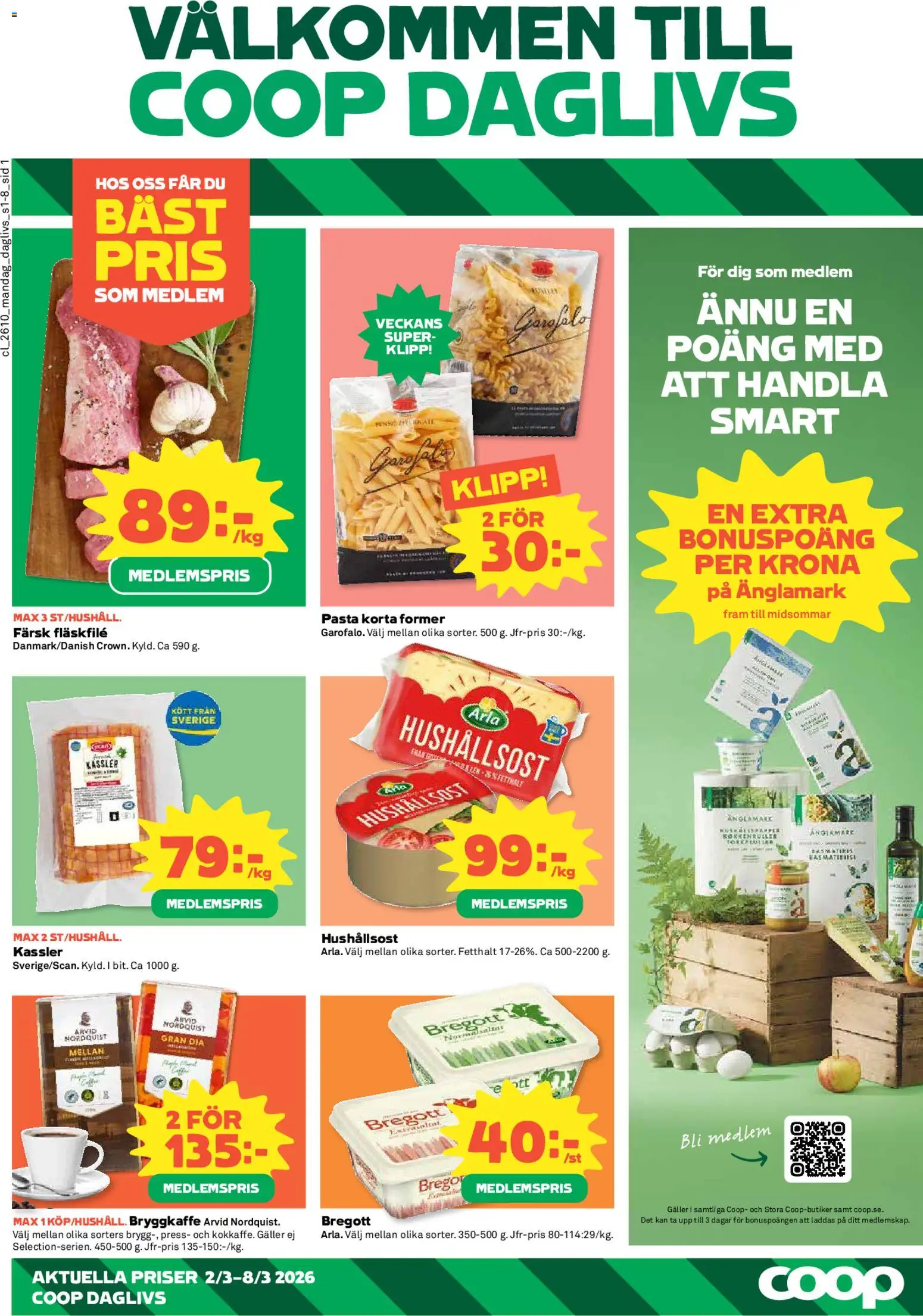 Förhandsgranska reklamblad Coop Daglivs erbjudanden från butik Coop Daglivs gäller från 02/03/2026