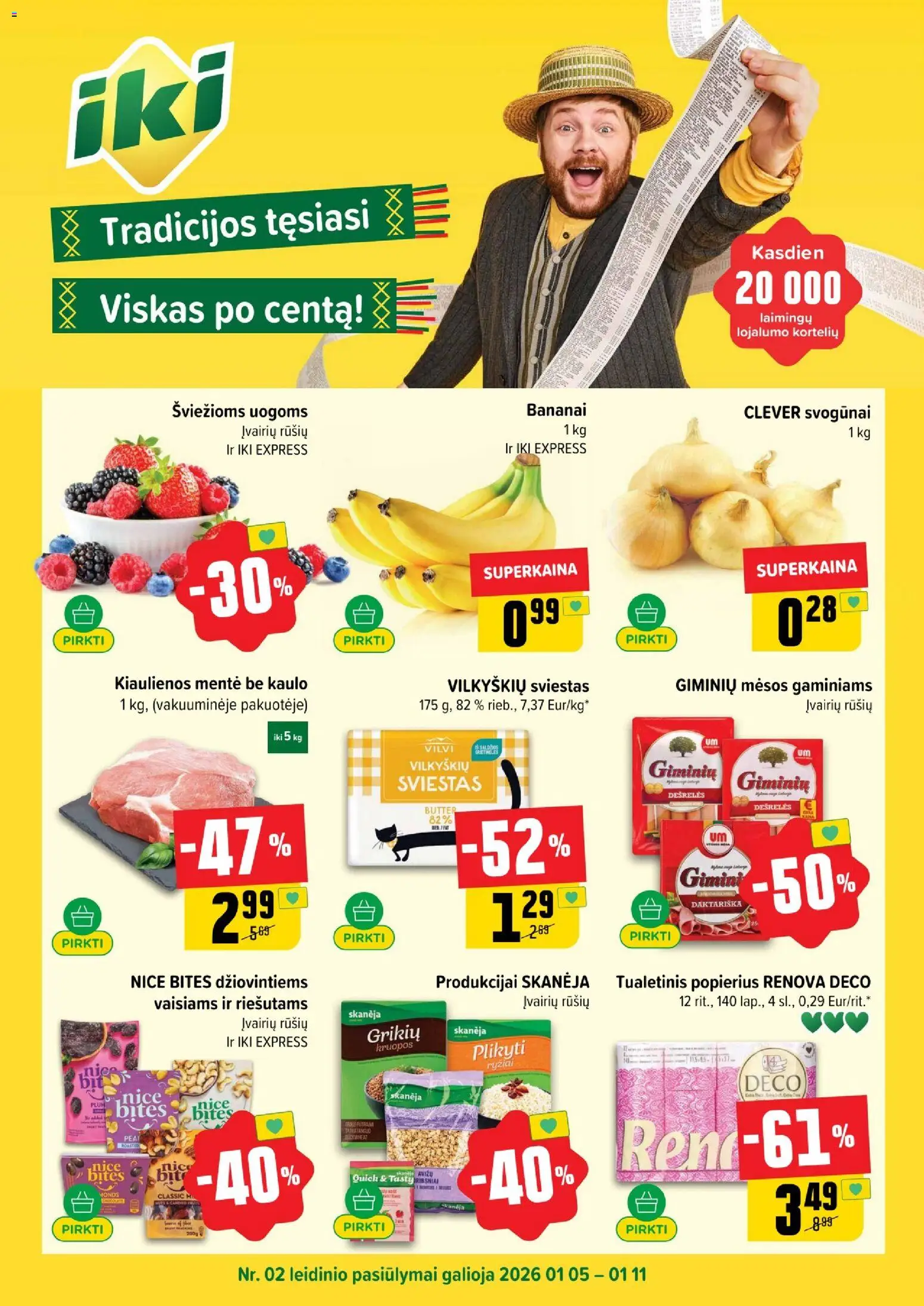 IKI parduotuvės leidinio Leidinys galiojančio nuo 2026.05.01 peržiūra