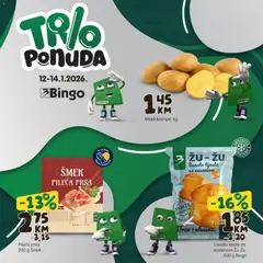 Pregled letka Katalog trgovine Bingo vrijedi od 2026.01.12
