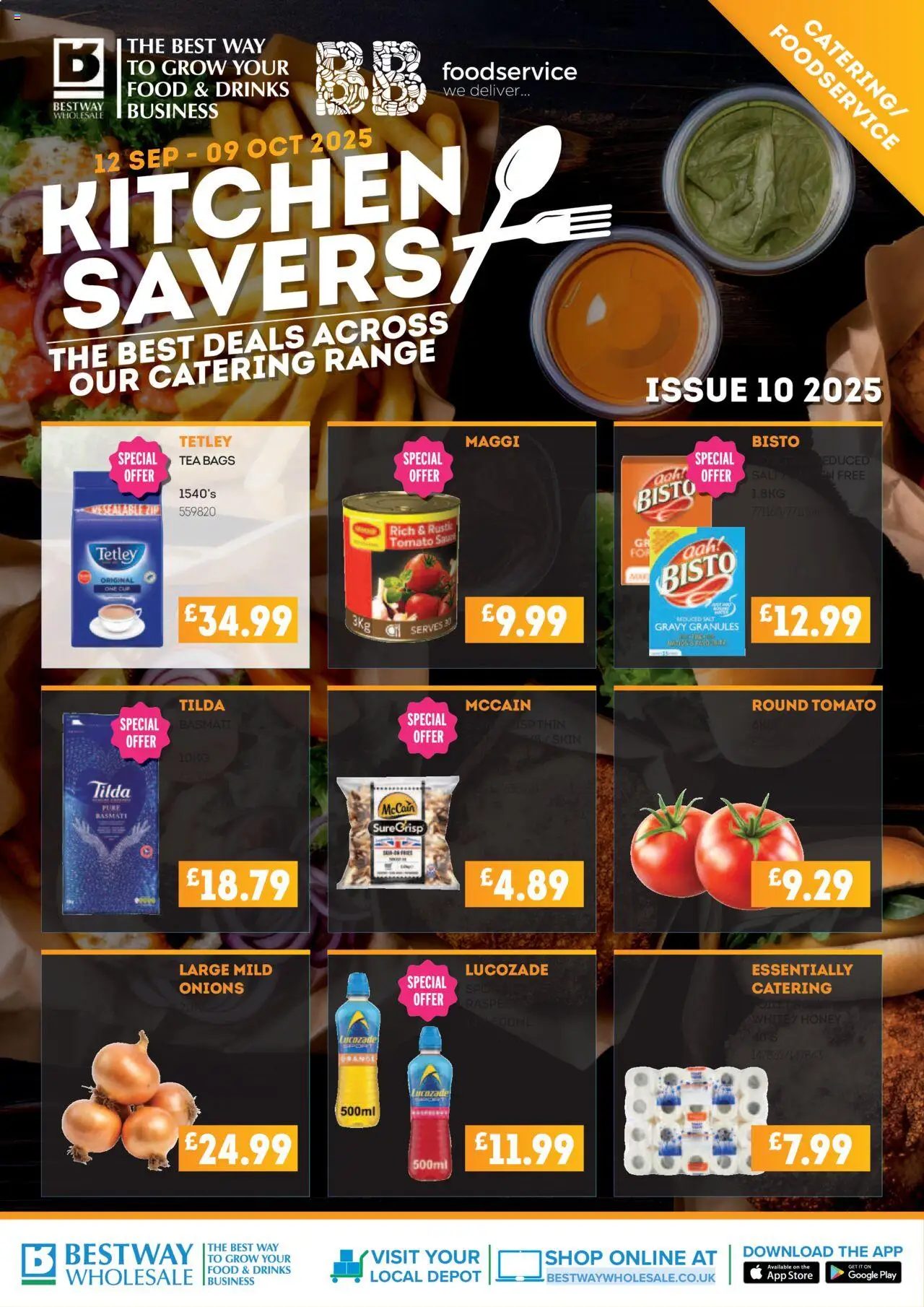 Bestway shop All deals in one place, tailored for catering businesses. valid from 12/09/2025 - Page number 1 - Kitchen, Drinks, Tea, Orange, Honey, Tomato, Salt