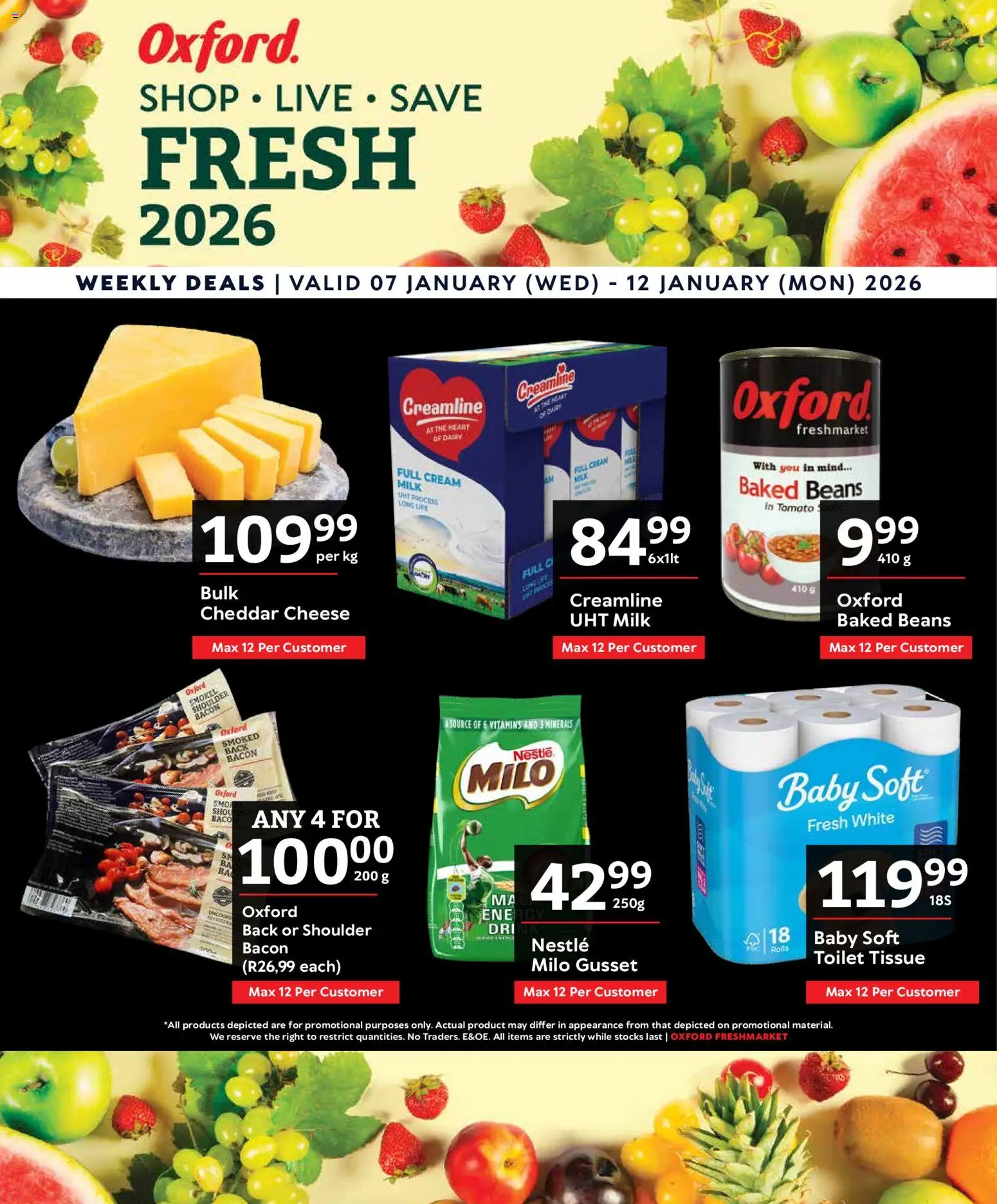 Preview of Oxford Freshmarket flyer valid from 07/01/2026