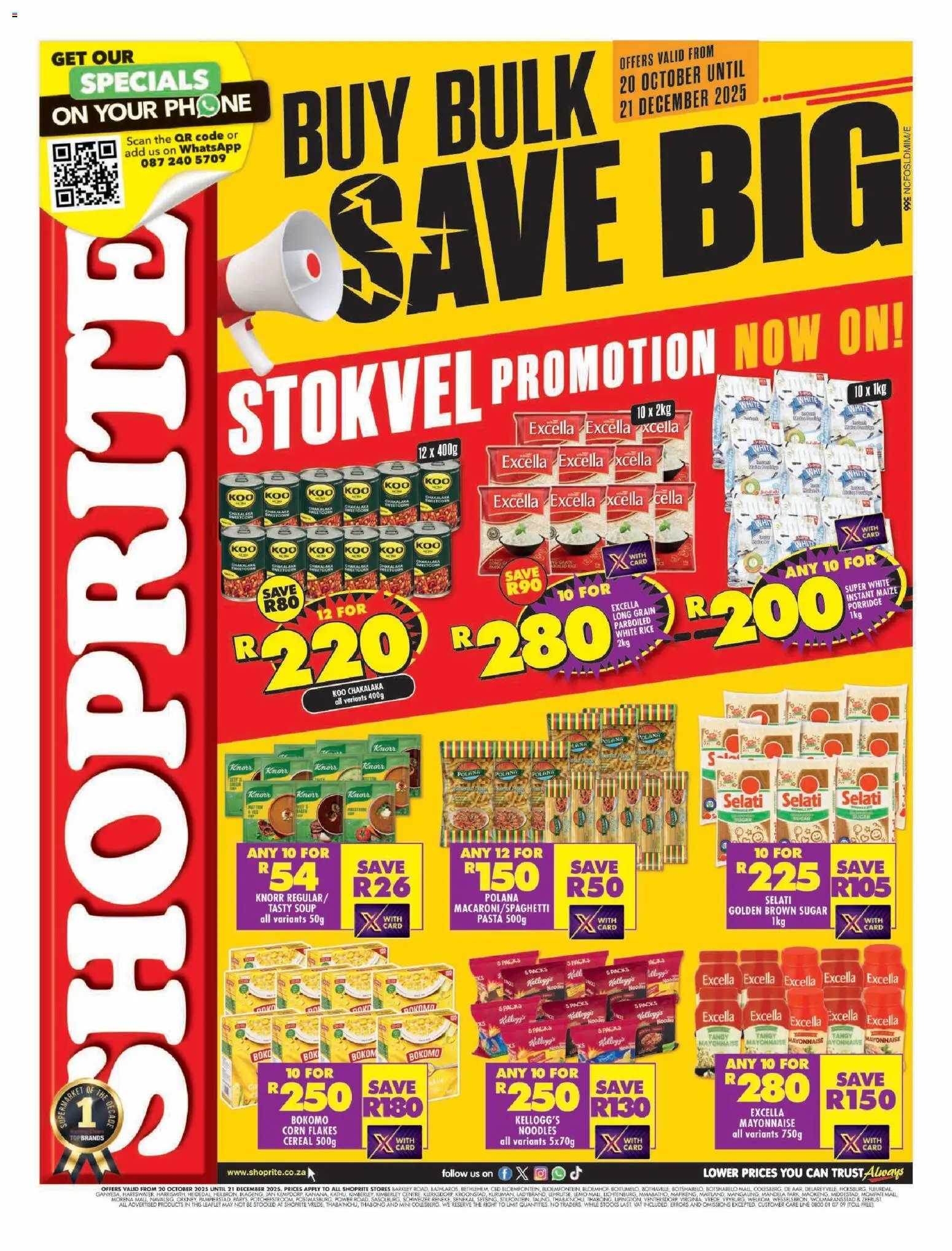 Shoprite Northern Cape - Shoprite Stokvel Deals 20/10 - 21/12/2025 >> Catalogue