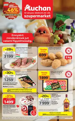 Auchan - Auchan Szupermarket akciós újság megtekintése, amely érvényes 2026.04.23.-től