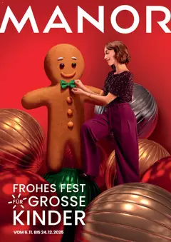 Vorschau des Merkblatts Aktionen Frohes Fest für Grosse Kinder vom Shop Manor gültig von 06.11.2025 bis 24.12.2025
