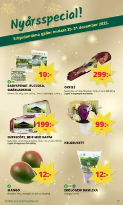 Förhandsgranska reklamblad Aktuella reklamblad Tempo från butik Tempo gäller från 29/12/2025