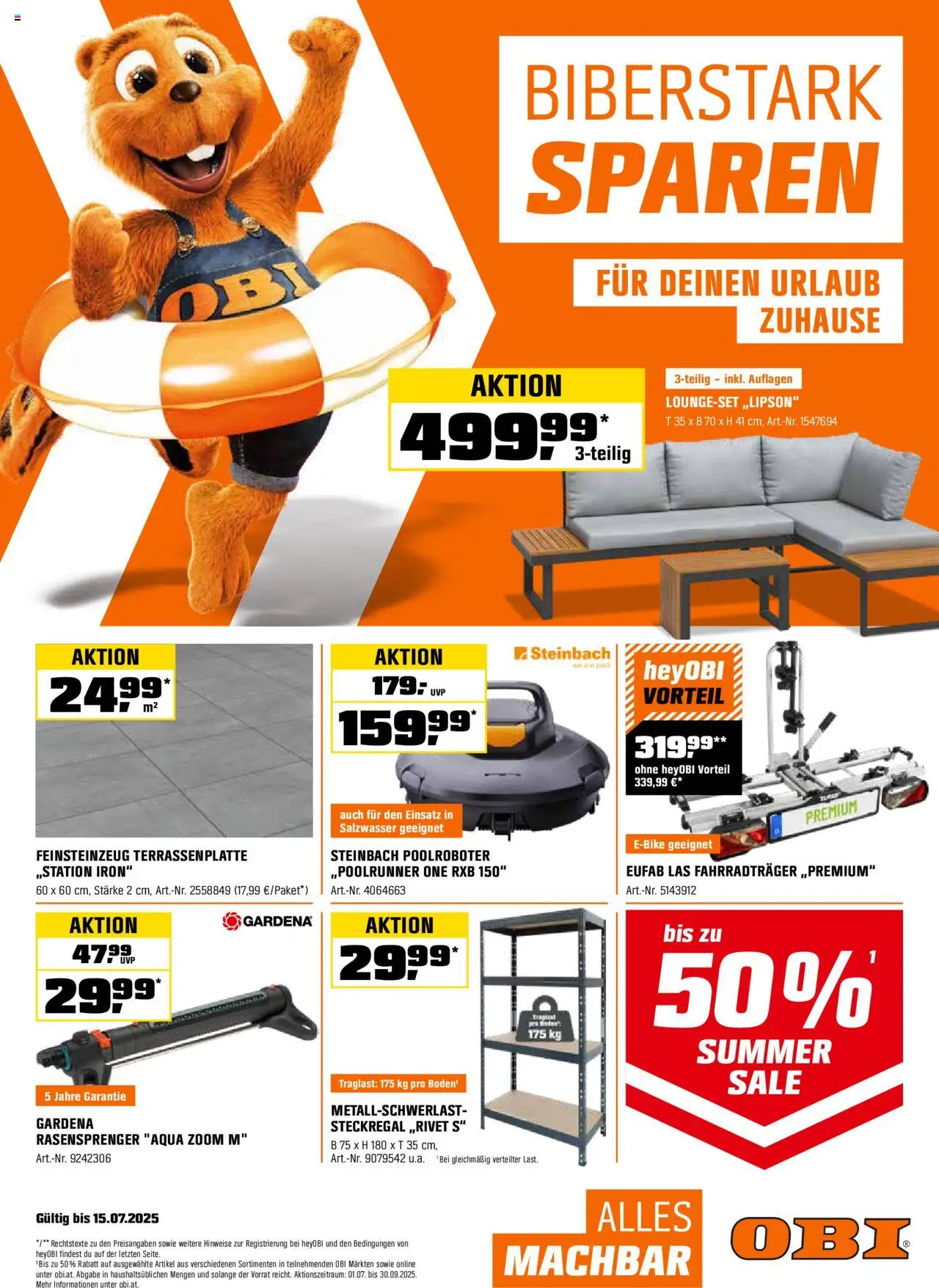  OBI Flugblatt ab (01.07.2025 - 15.07.2025) - Seite 1