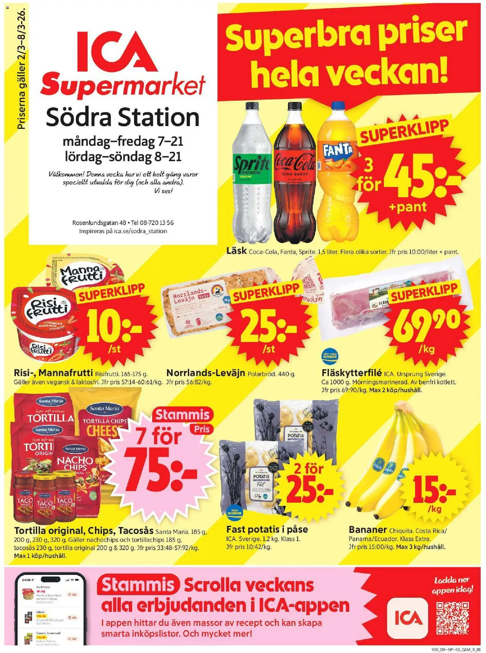 Förhandsgranska reklamblad Stockholm från butik ICA Supermarket gäller från 02/03/2026