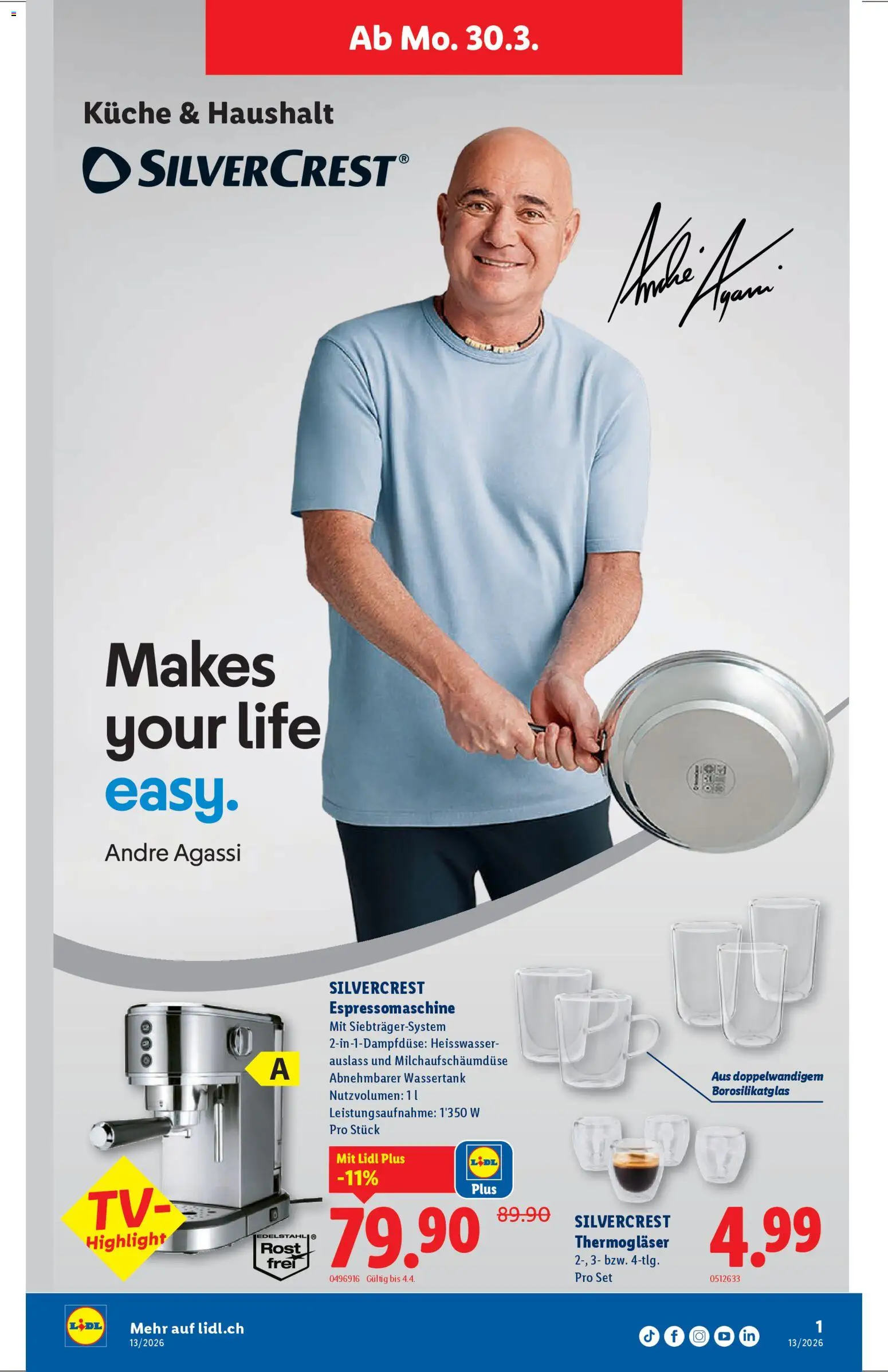 Vorschau des Merkblatts Lidl aktionen Silvercrest vom Shop Lidl gültig von 30.03.2026 bis 04.04.2026