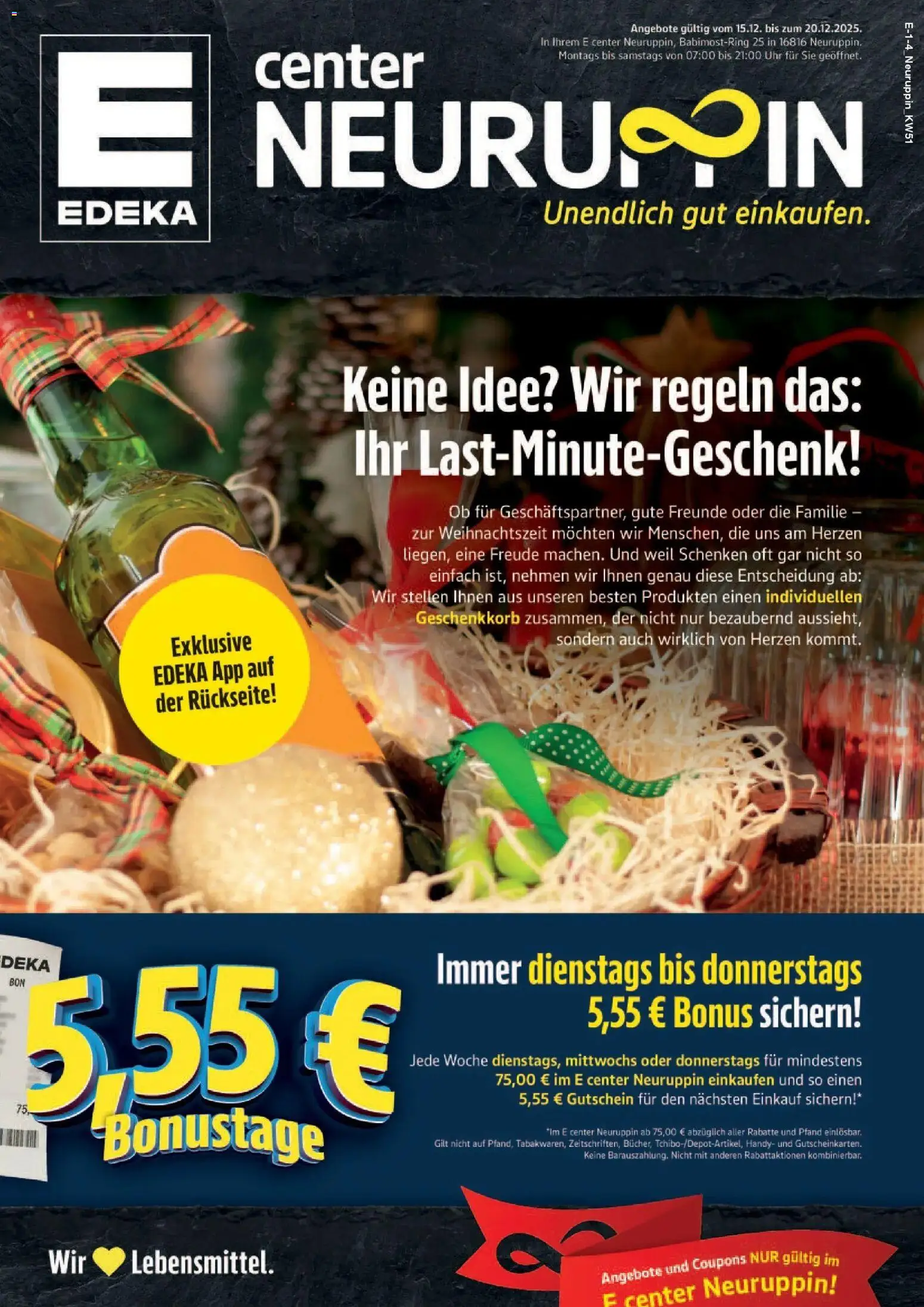 Vorschau von dem Prospekt des Geschäftes Edeka, gültig ab dem 15.12.2025