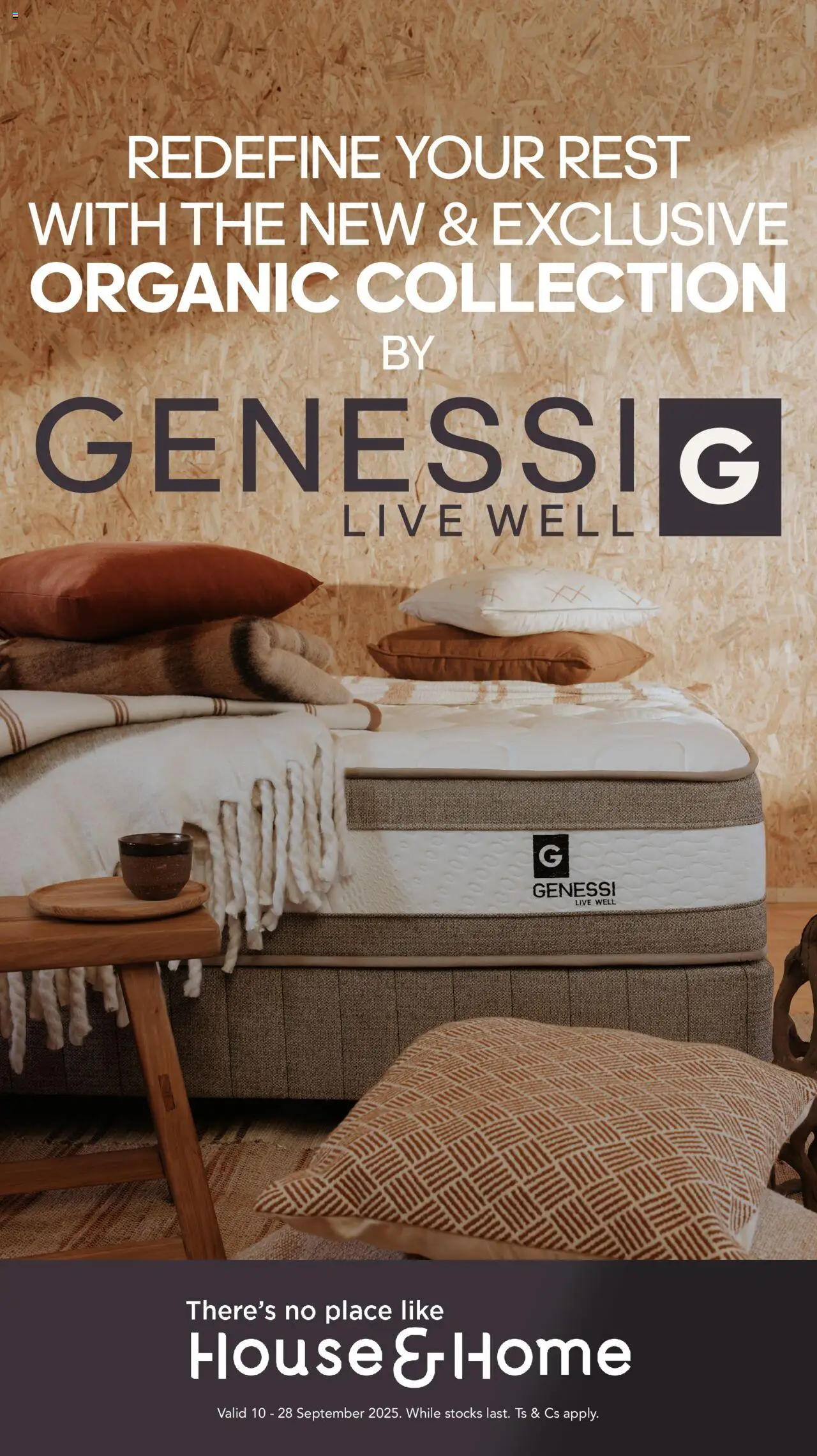 House and Home Redefine Your Rest from 10/09 - 28/09/2025 > Promotions