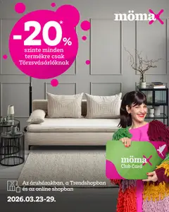 Mömax - Mömax akciós újság megtekintése, amely érvényes 2026.03.23.-től