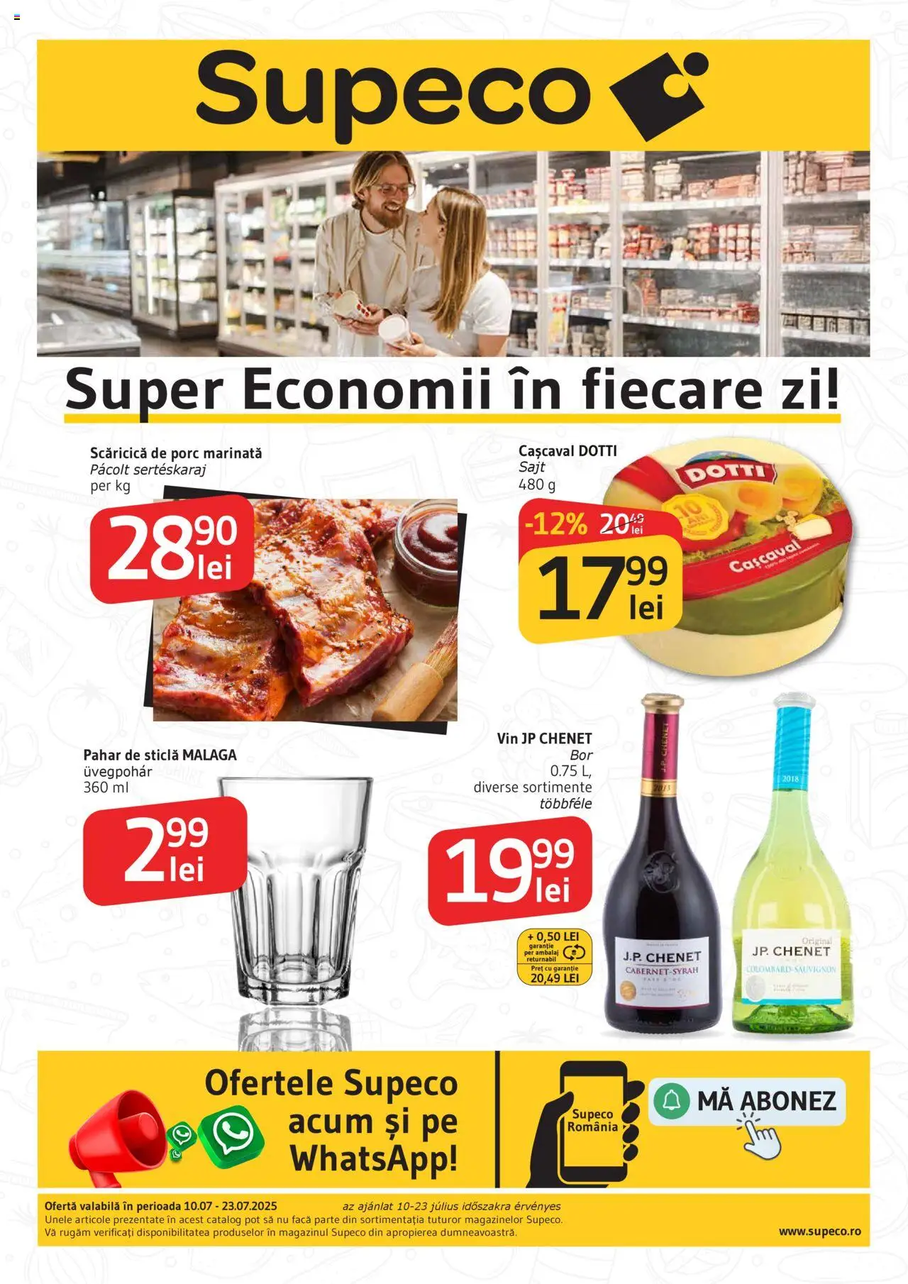 Supeco Catalog Bilingv de la 10.07.2025 - Pagină 1 - Vin, Cașcaval, Sauvignon