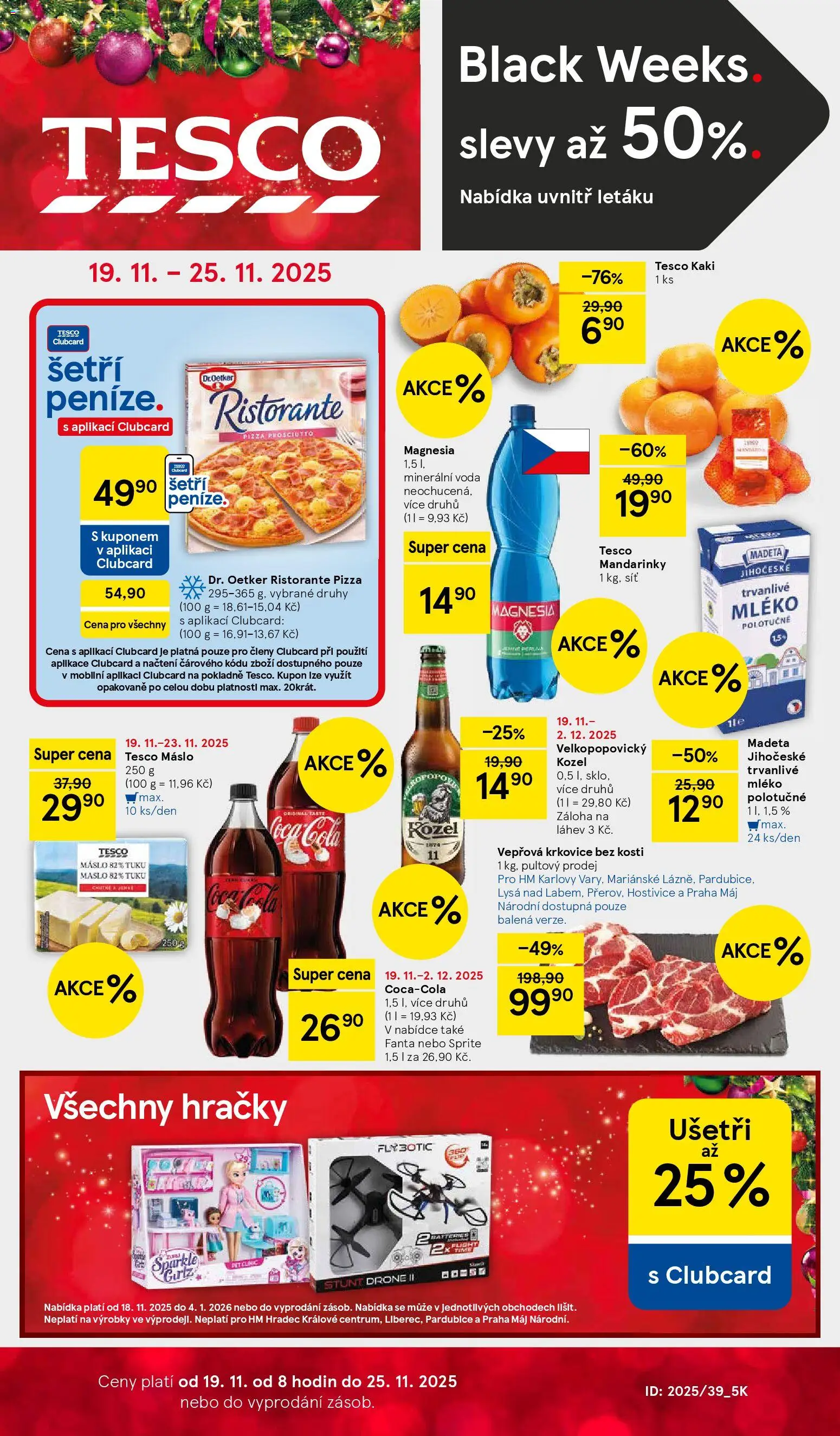 Náhled nabídky: Tesco Black Friday platný od 19.11.2025