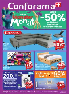 Vorschau des Merkblatts Aktionen vom Shop Conforama gültig von 01.10.2025 bis 14.10.2025
